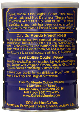 Cafe Du Monde cafedumonde-arabica-beans deliver smooth flavor for daily brewing.