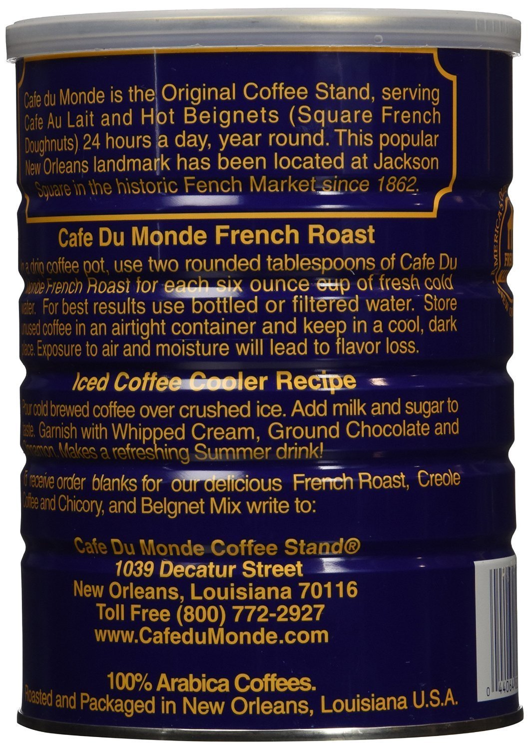 Close-up of a dark roast can, highlighting rich aroma and grab-and-go convenience