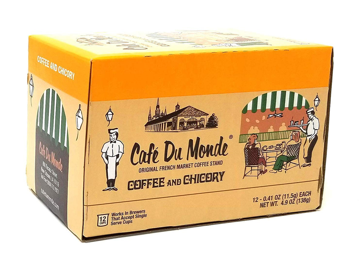 Cafe Du Monde chicory coffee pods ready to brew quickly