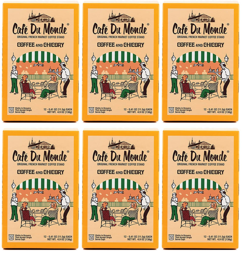 Cafe Du Monde coffee chicory single-serve cups packaging for convenient mornings