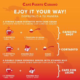 Café Fuerte Cubano Nespresso Original compatibility for easy espresso