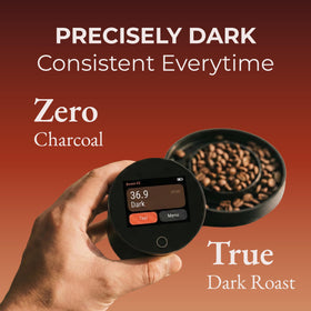 Cafely BanMe rich chocolate mouthfeel in a dark roast cup.