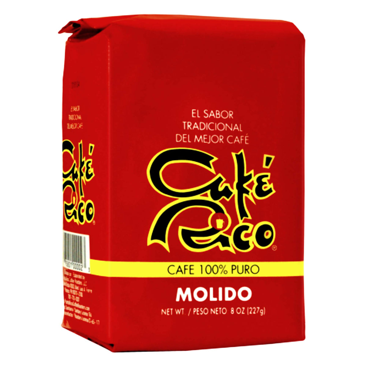 Café Rico medium-dark roast aroma close-up appealing to bold coffee lovers.