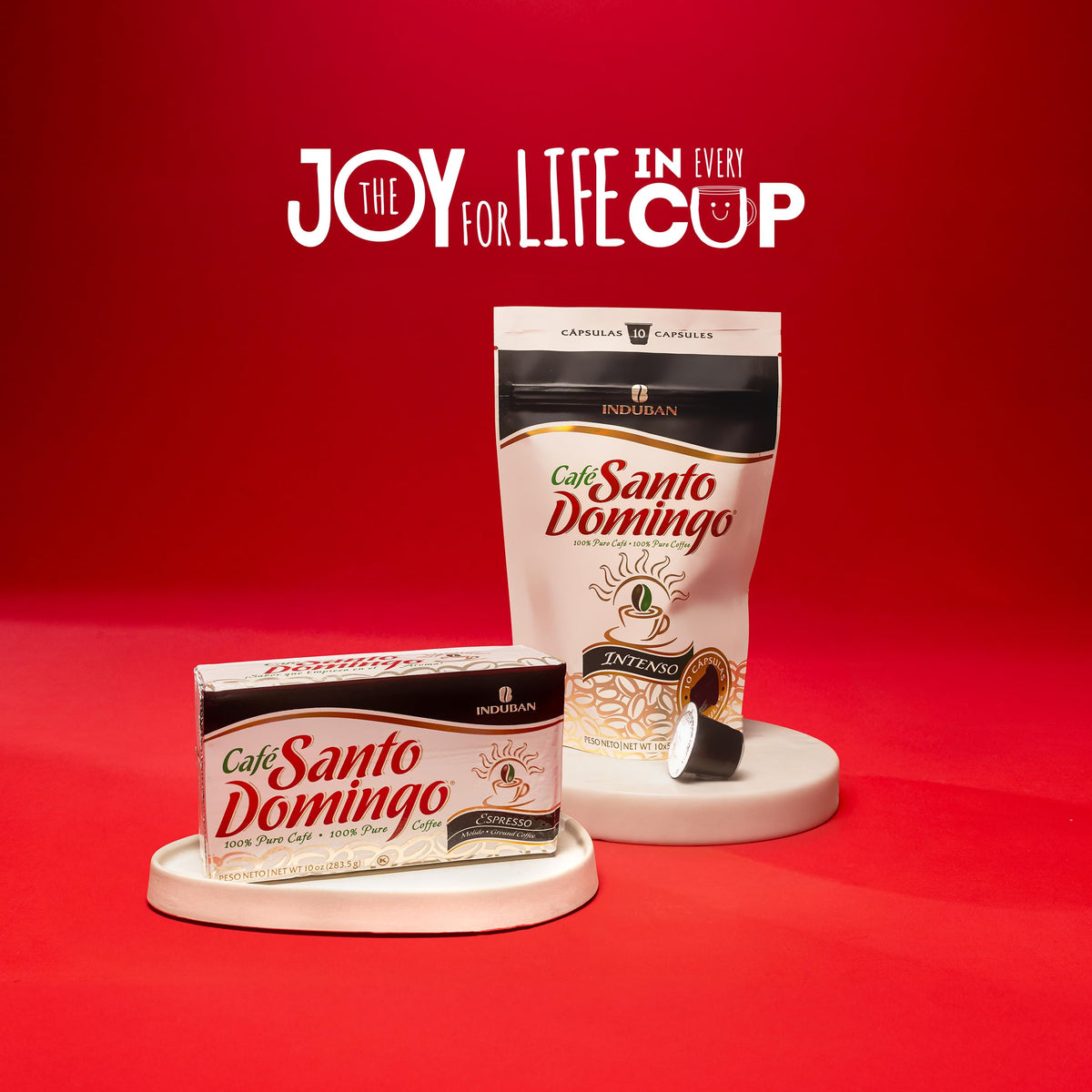 Café Santo Domingo Espresso 2-pack packaging for convenient stock