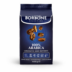 Caffè Borbone 100% Arabica whole beans in a 1kg bag for rich espresso