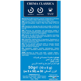 Caffè Borbone Crema Classica espresso pour showing balanced flavor and crema