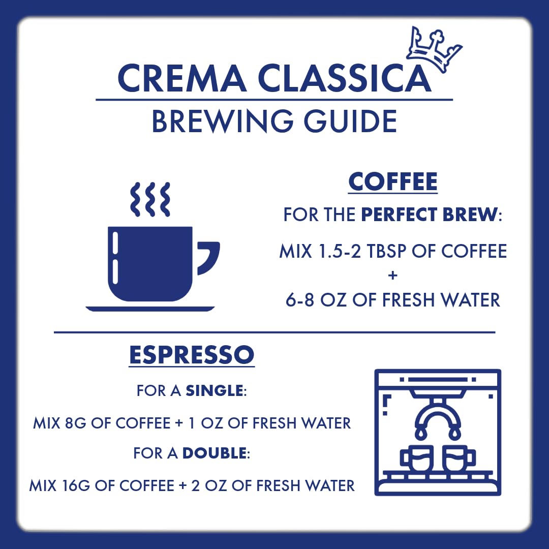 Caffe Borbone Crema Classica ground coffee ready for quick brew extraction.