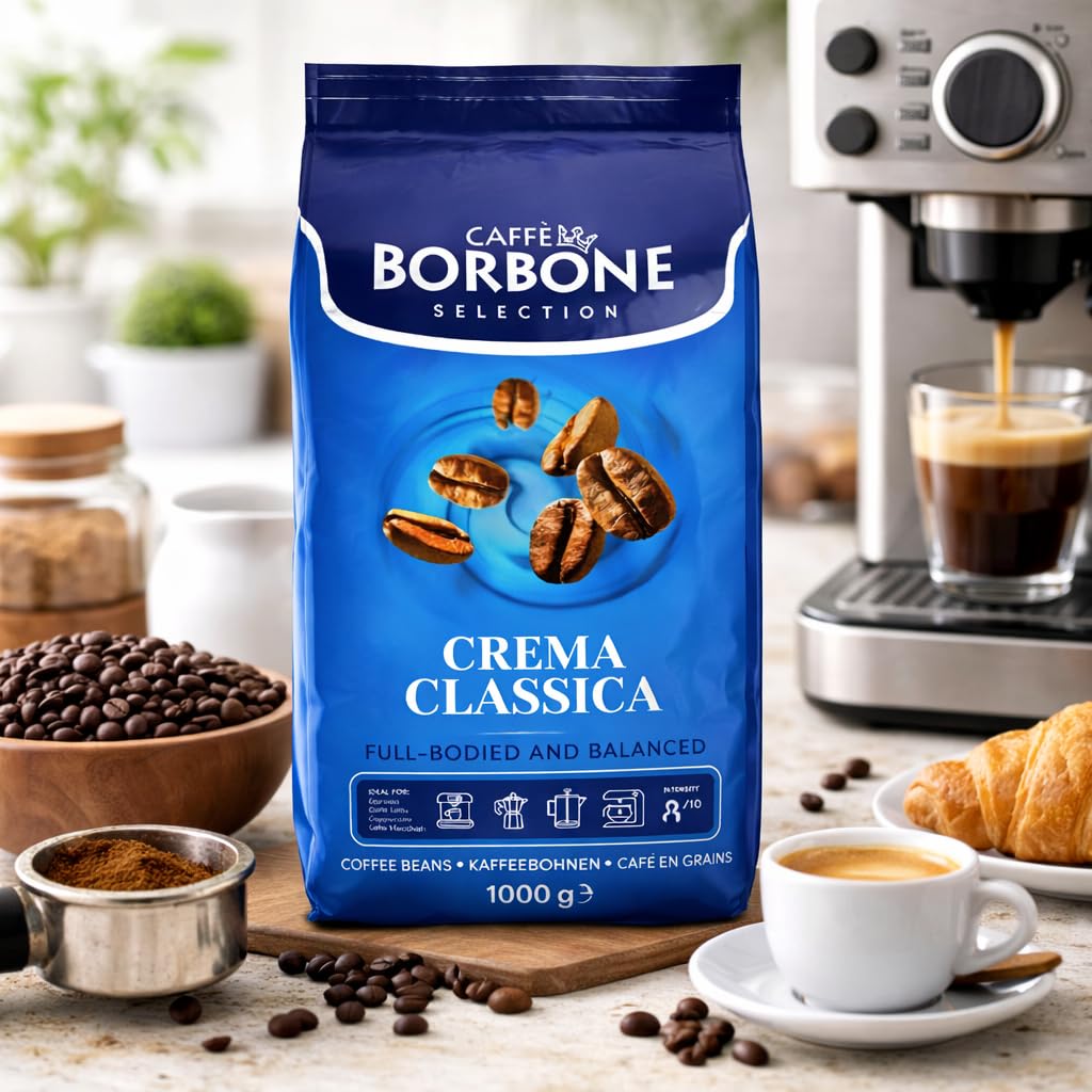 Caffe Borbone Crema Classica 2.2 lb bag keeps aroma when stored in a cool place.