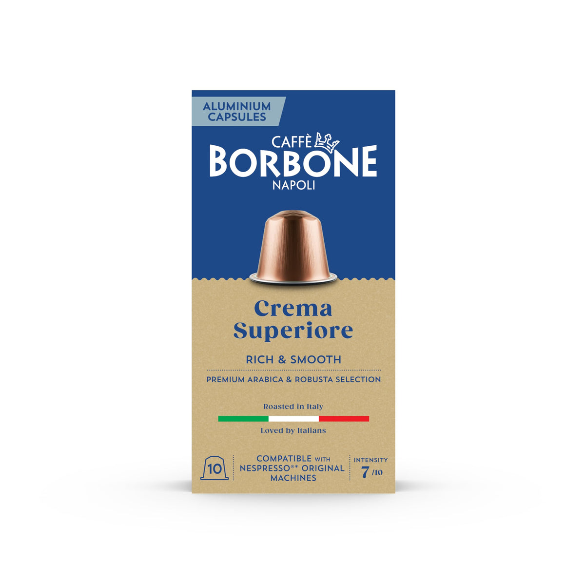 Espresso shot with Crema Superiore showing rich crema and body.