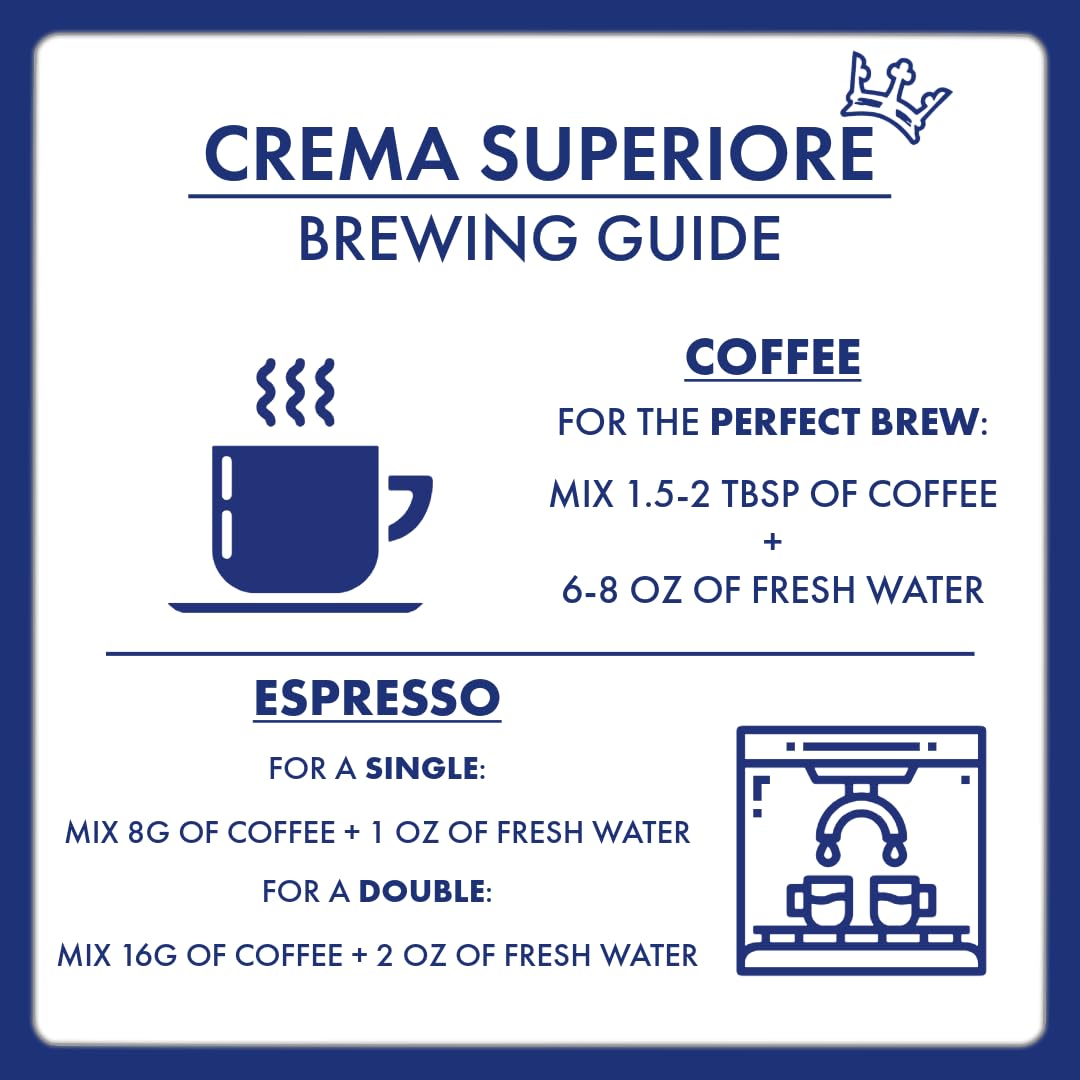 Label detail shows Arabica and Robusta blend for versatile brewing.