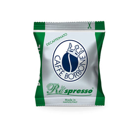 Caffè Borbone DEK decaf espresso pods origin beans from Africa and Asia