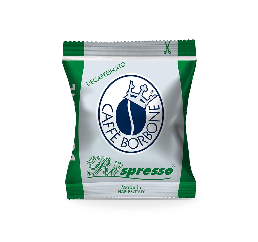 Sealed pod preserves aroma for Caffè Borbone DEK decaf
