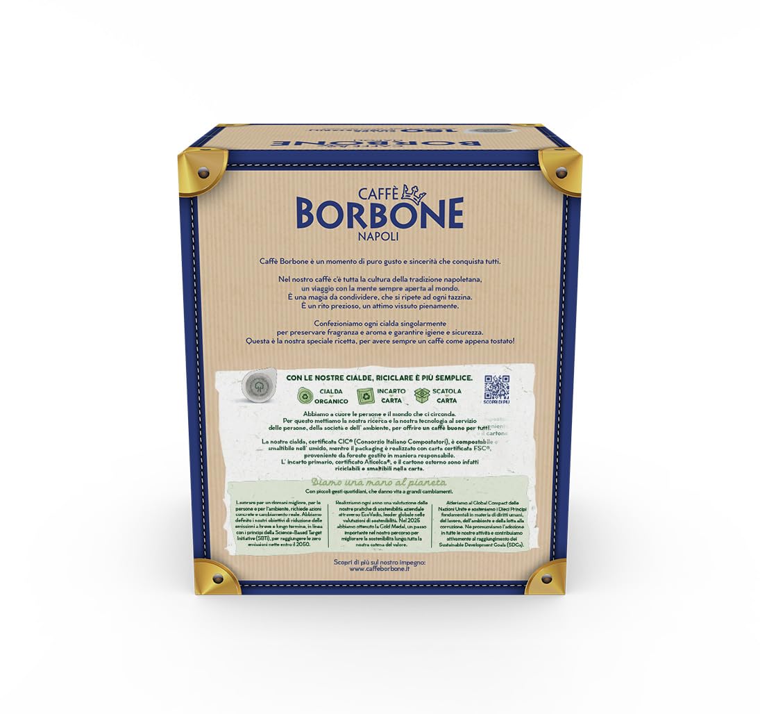 Caffe Borbone ESE Miscela Nera cup with moka accessory
