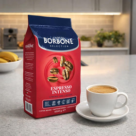 Premium Robusta blend from Africa and Asia for bold crema.