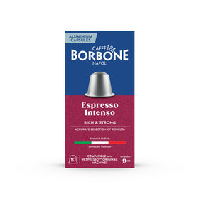 Caffè Borbone Espresso Intenso pouring for an afternoon Americano.