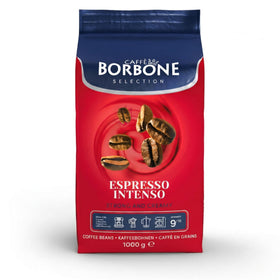 Caffe Borbone Espresso Intenso whole beans deliver rich crema and full body.