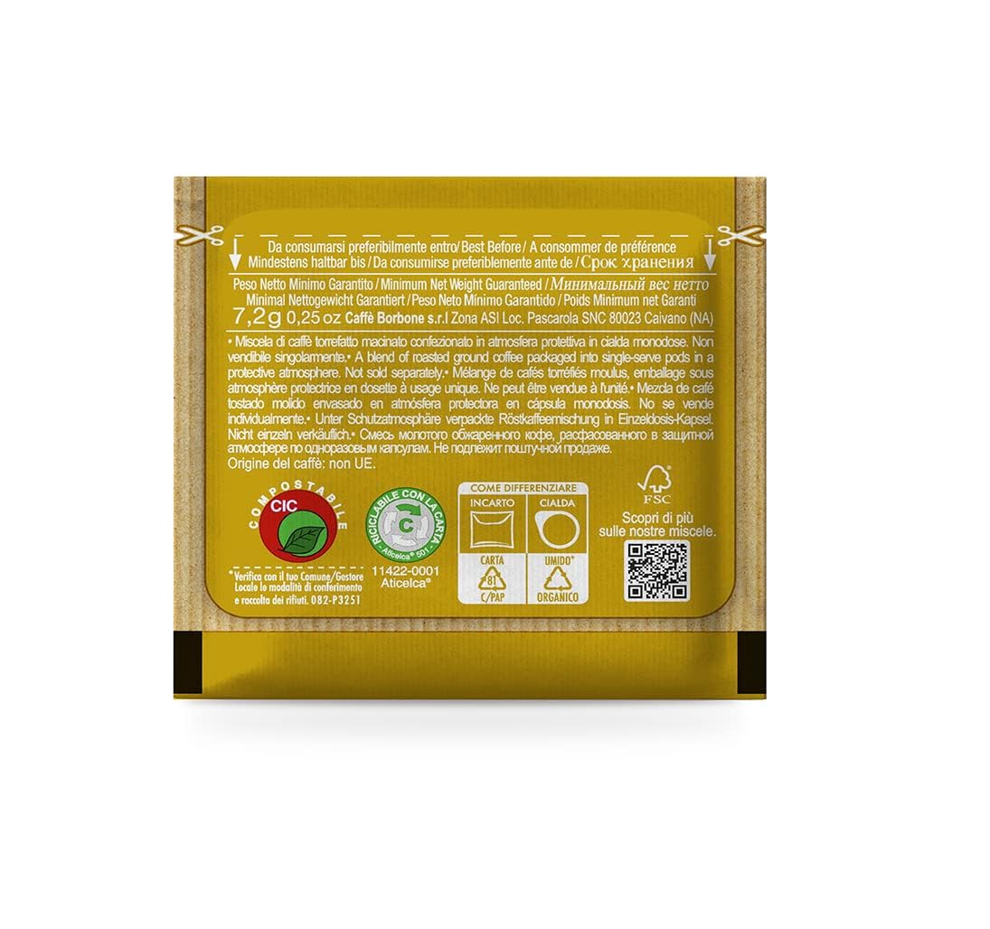 Caffè Borbone Gold Blend pod for a satisfying morning espresso ritual.