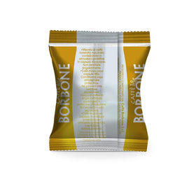 Authentic Naples-roasted profile in Caffè Borbone Gold Blend for Italian espresso.