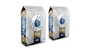 Caffè Borbone Gold Blend packaging, ready-to-use 4.4 lb supply for home bars.