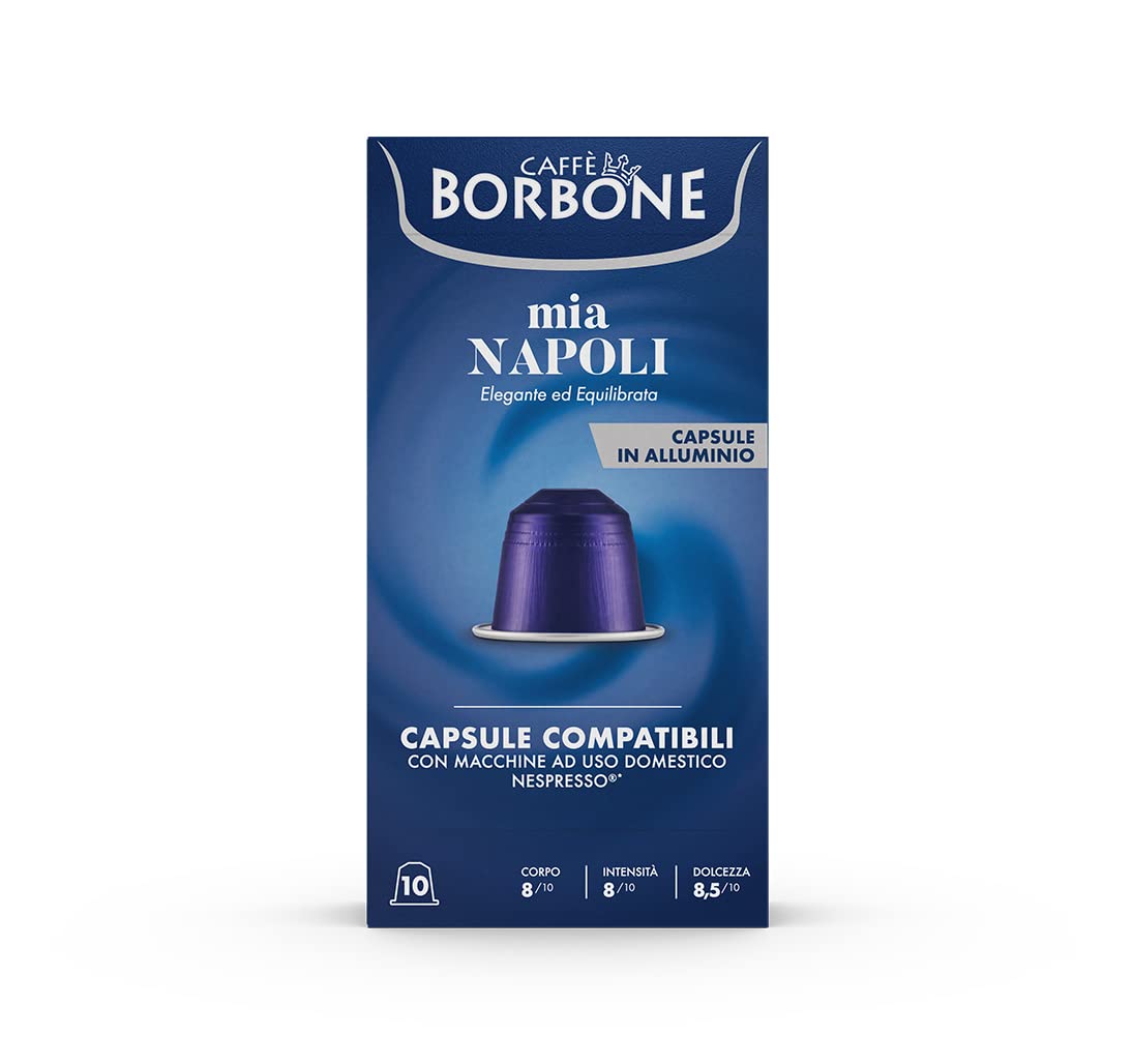 Caffè Borbone Mia Napoli capsules ideal for morning lattes at home