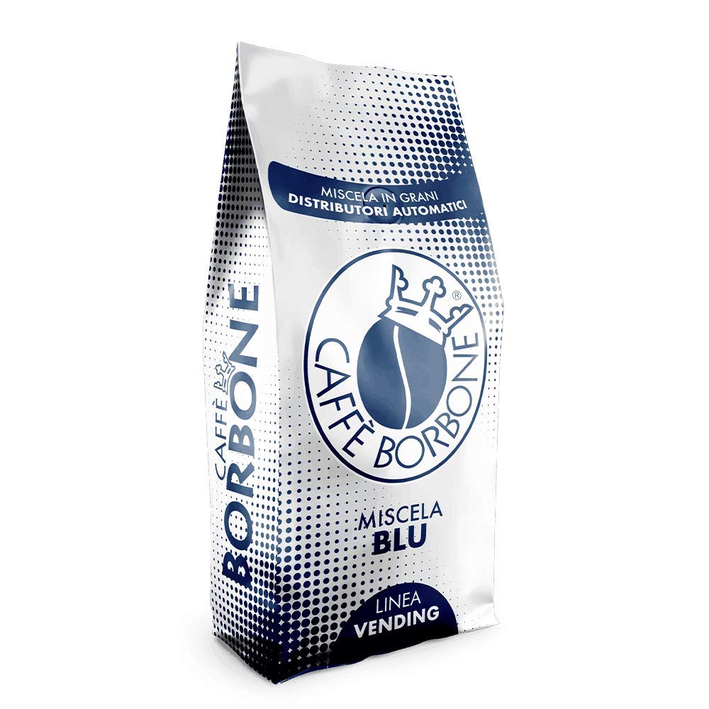 Caffe Borbone Miscela Blu whole beans for authentic Italian espresso at home.