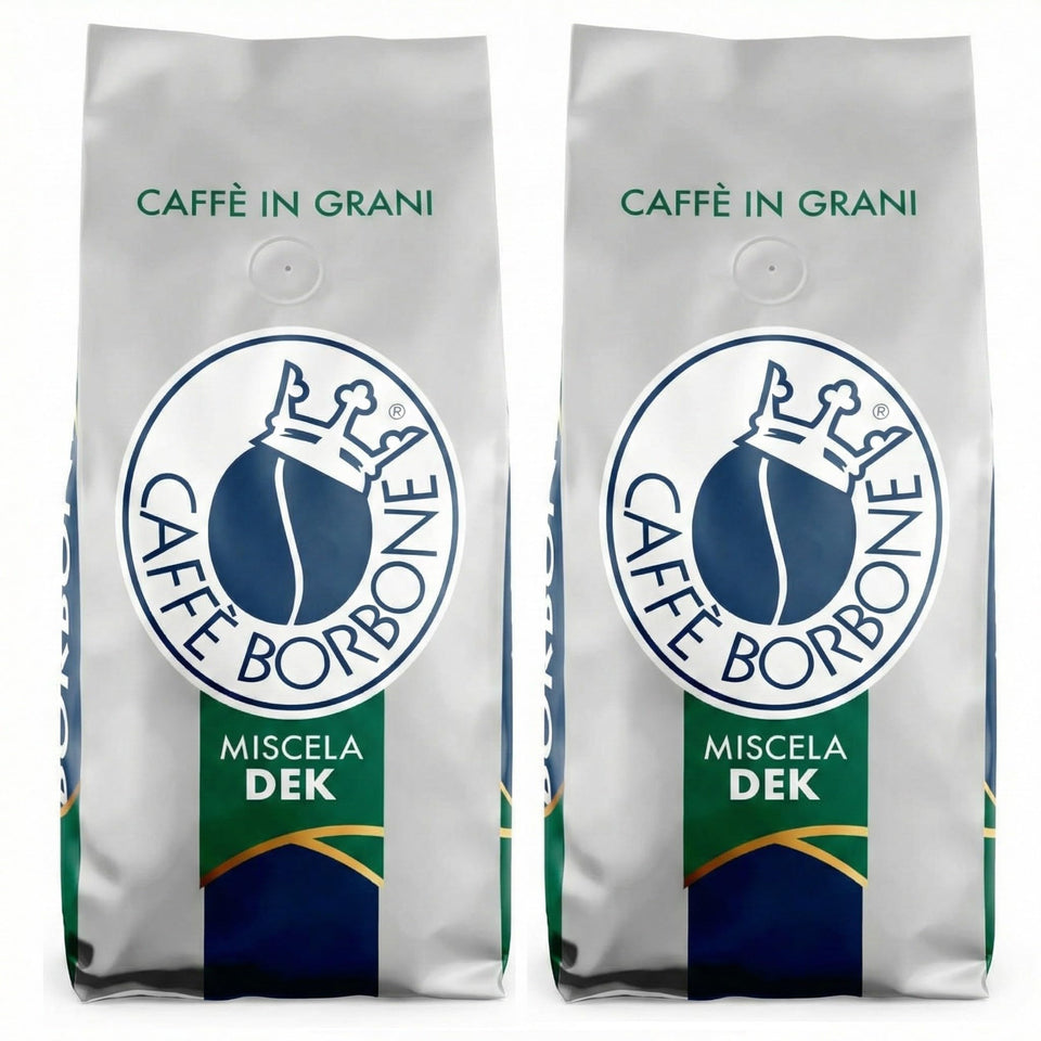 Caffè Borbone Miscela DEK dark roast whole beans ready for rich espresso
