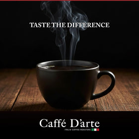 Caffè D’arte Office or home coffee moment captured in a single-serve pod experience.