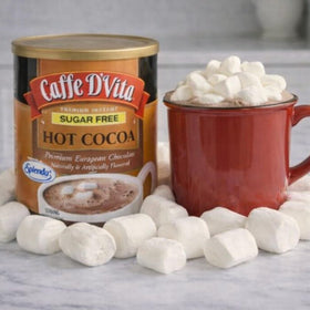 Caffe D'Vita European chocolate flakes in mix, premium flavor.