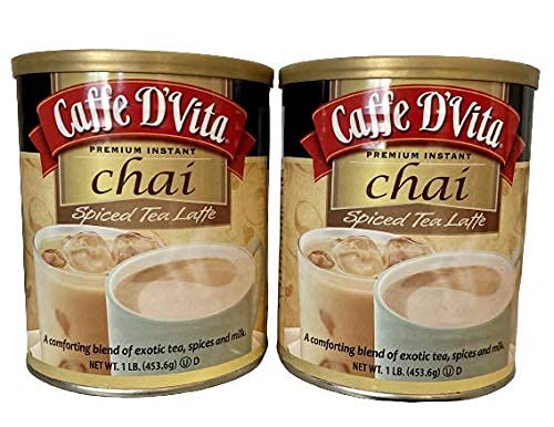 Caffe D'Vita Exotic Spiced Chai Latte pack-2, ready for a quick treat.