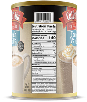 Close-up of ingredients hints at gluten-free and cholesterol-free formulation