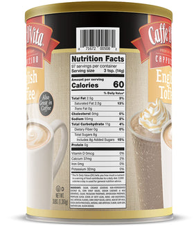Caffe D'Vita USA-made gluten-free mix with premium ingredients for delicious beverages.