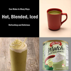 Caffe D'Vita Matcha smoothie blend for a refreshing cold drink