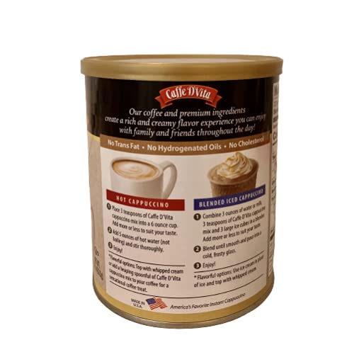 Caffe D'Vita Mocha Cappuccino iced beverage in glass