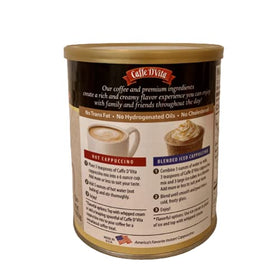 Caffe D'Vita Mocha Cappuccino iced beverage in glass