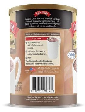Caffe D’Vita cold cocoa served over ice for a refreshing twist.