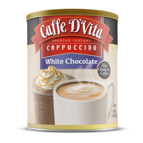 Caffe D'Vita White Chocolate Cappuccino Powder adds rich, creamy flavor to your morning ritual.