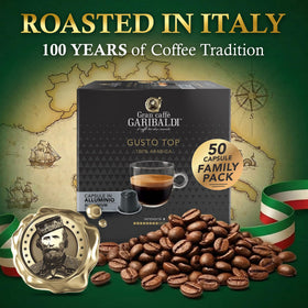 Caffe Garibaldi Arabica beans from Brazil and Central America, high quality origin