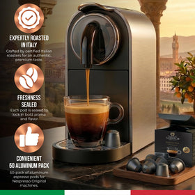 Caffe Garibaldi espresso shot with crema signaling rich, balanced flavor