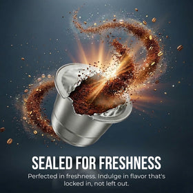 Nespresso OriginalLine compatibility ensures easy at-home brewing with Gusto Intenso.