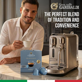 Caffè Garibaldi Italian roast aroma delivers intense, rich notes in every cup