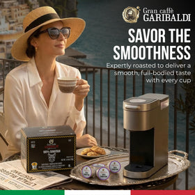 Caffè Garibaldi Sumatra pod brewing a rich, full-bodied cup.