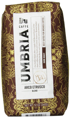 CAFFE UMBRIA Arco Etrusco blend bag, premium direct-trade coffee for home brewing
