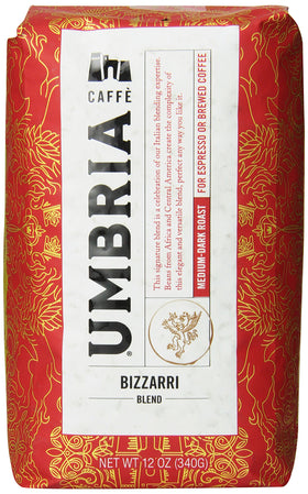 CAFFÈ UMBRIA Fresh Seattle Bizzarri Blend bag front, ideal for daily use.