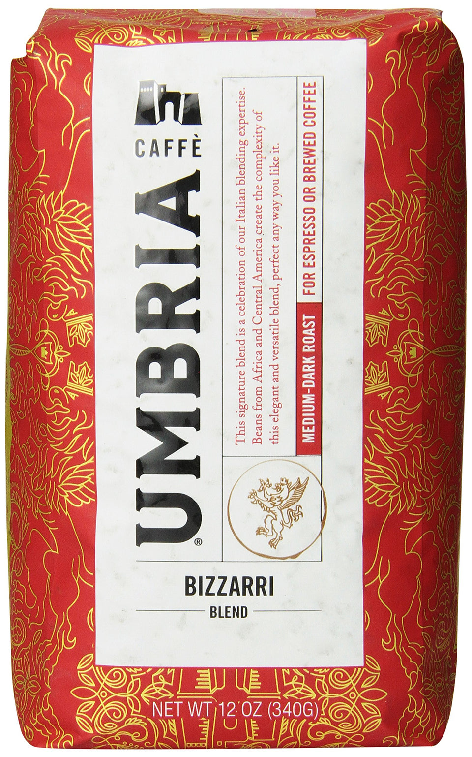 CAFFÈ UMBRIA Fresh Seattle Bizzarri Blend bag front, ideal for daily use.