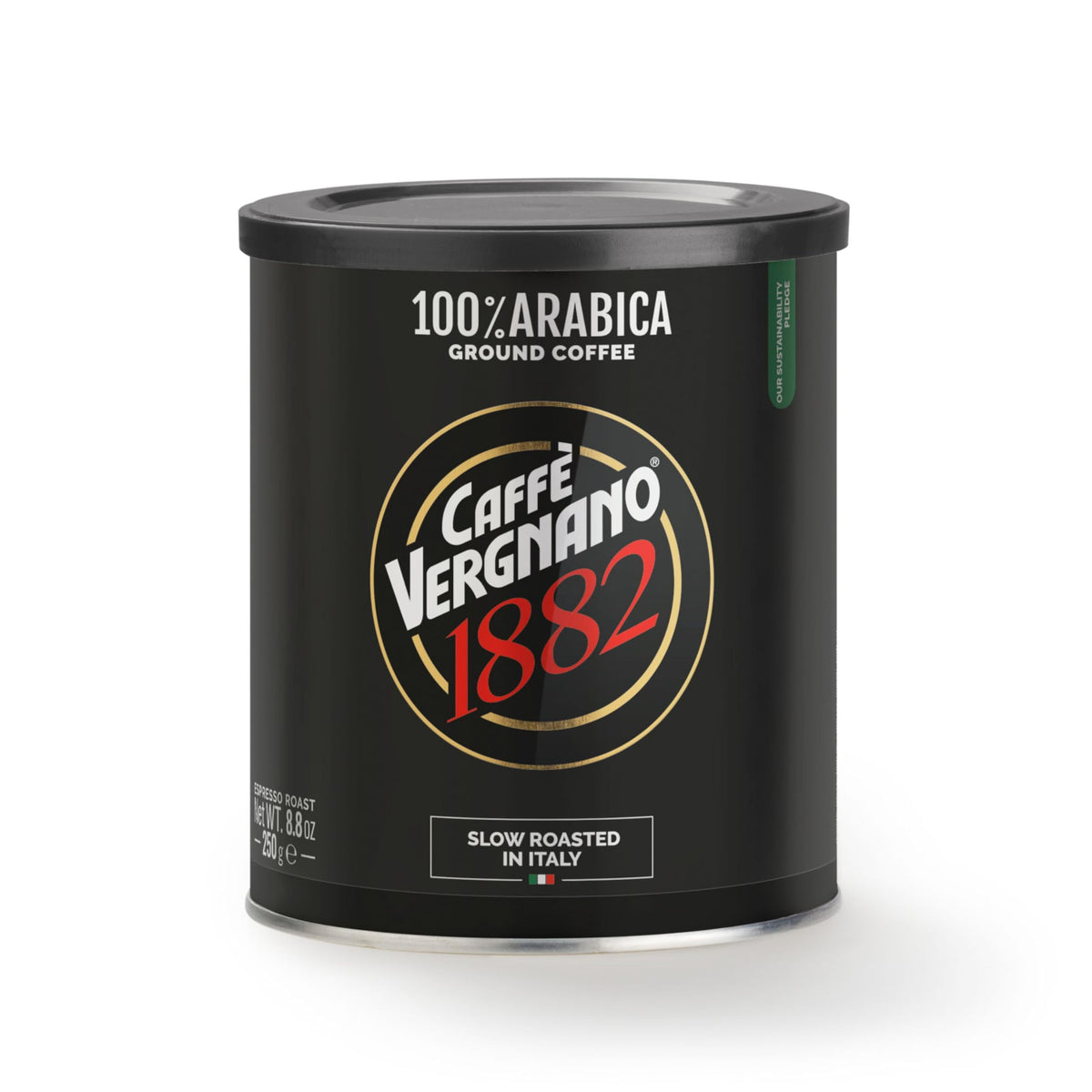 Caffe Vergnano 1882 espresso ground for moka with balanced aroma and smooth finish
