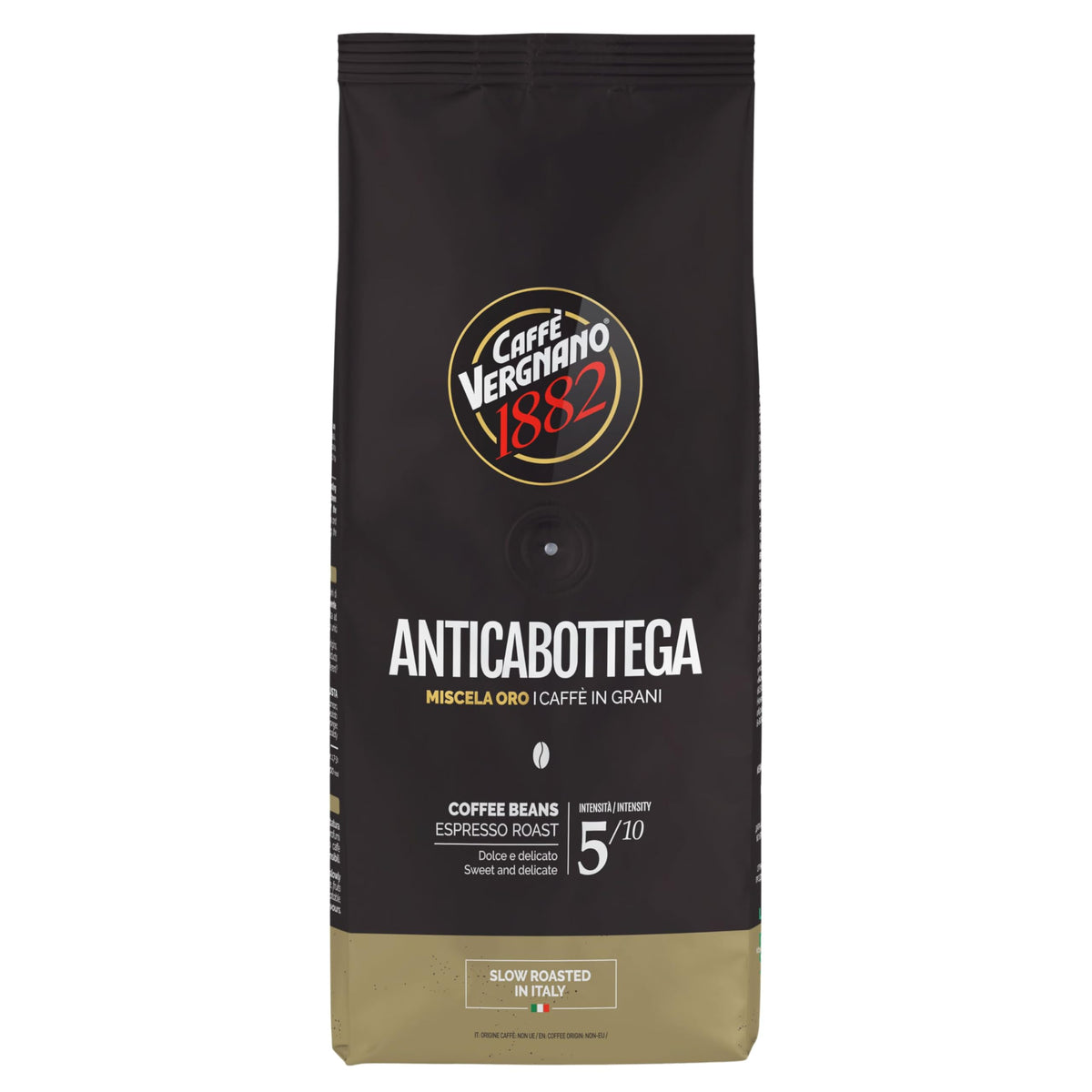 Caffe Vergnano 1882 Antica Bottega Arabica whole bean for espresso and moka pot.