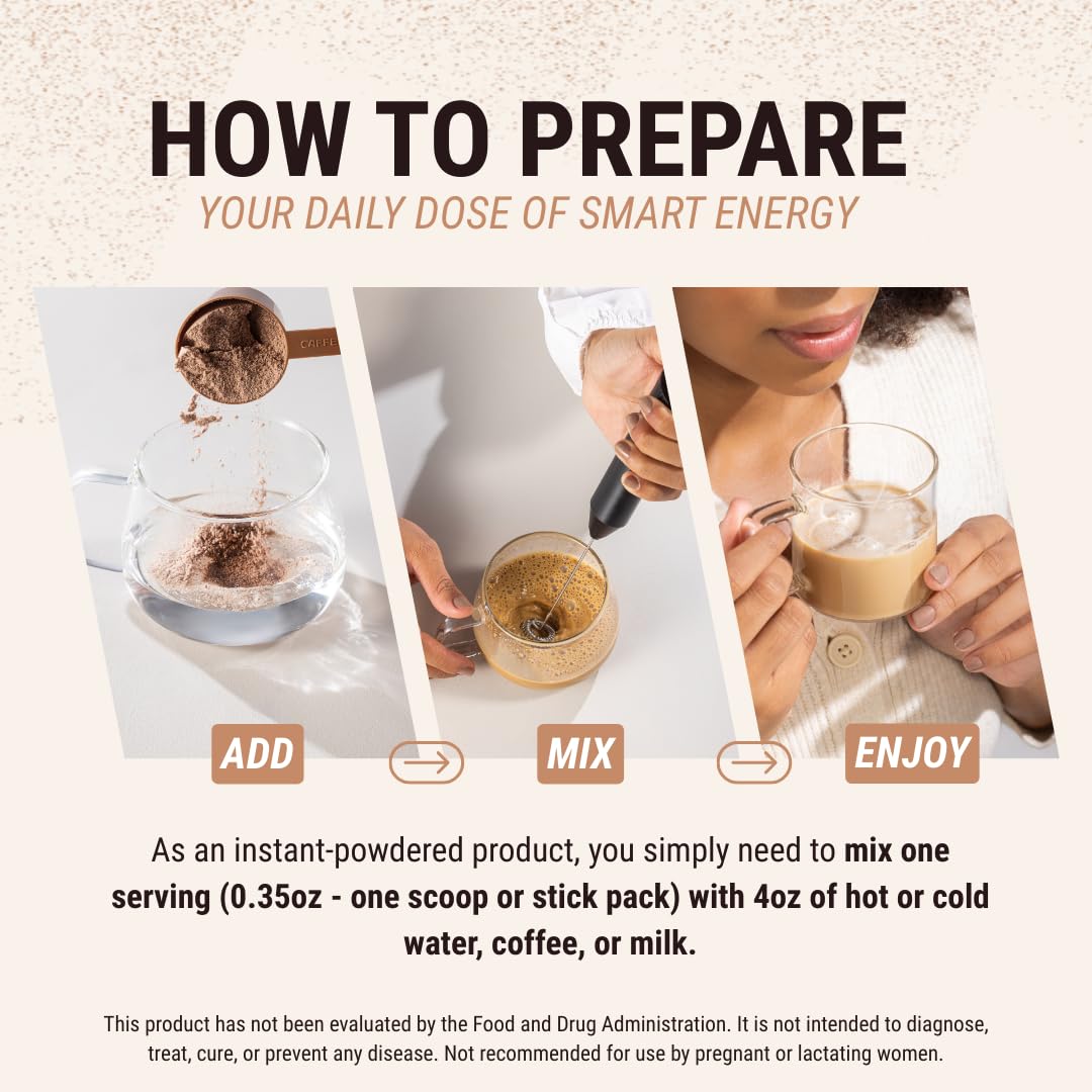 CAFFEINE ARMY Coconut Cake collagen panel hints at skin and joint wellness.