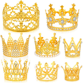 Caffox gold crown bouquet topper style 1 adds regal charm to wedding florals