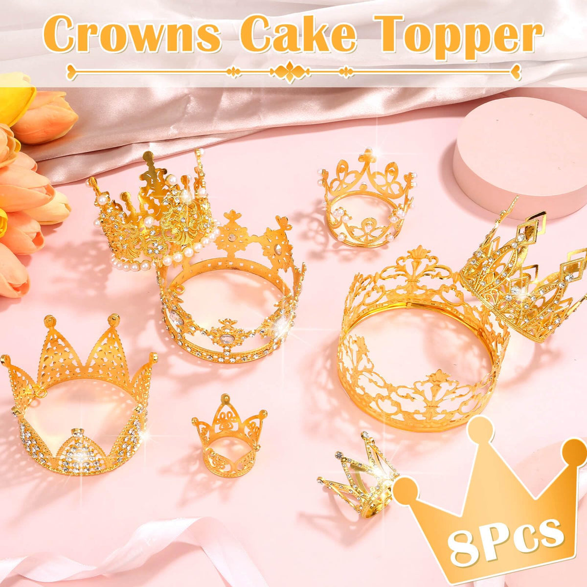 Caffox gold crown bouquet topper style 2 enhances celebrations with sparkling detail