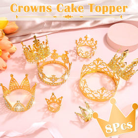 Caffox gold crown bouquet topper style 2 enhances celebrations with sparkling detail